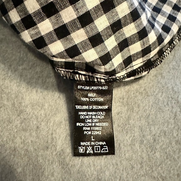 NWT Lush black and white romper size L - Picture 4 of 5